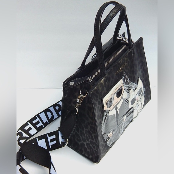 KARL LAGERFELD PARIS LOGO SATCHEL/SHOULDER BAG/CROSSBODY RETAIL $228 - Picture 7 of 9